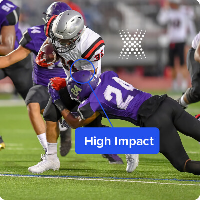 High impact sports such as football, ice hockey and wrestling which involve helmet to helmet action have the highest injury rates.