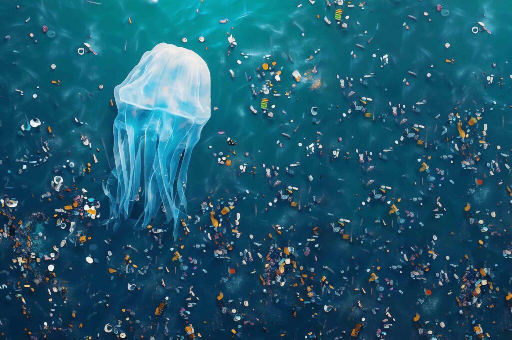 When microplastics enter lakes and rivers, fish and marine mammals consume them. Then, when we consume seafood, we absorb those particles in our own bodies. 